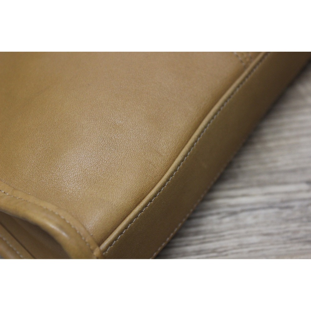 Coach Vintage Leather Shoulder Bag Women's Small Toffee Tan Zip Purse‎ 4104 - Picture 16 of 16